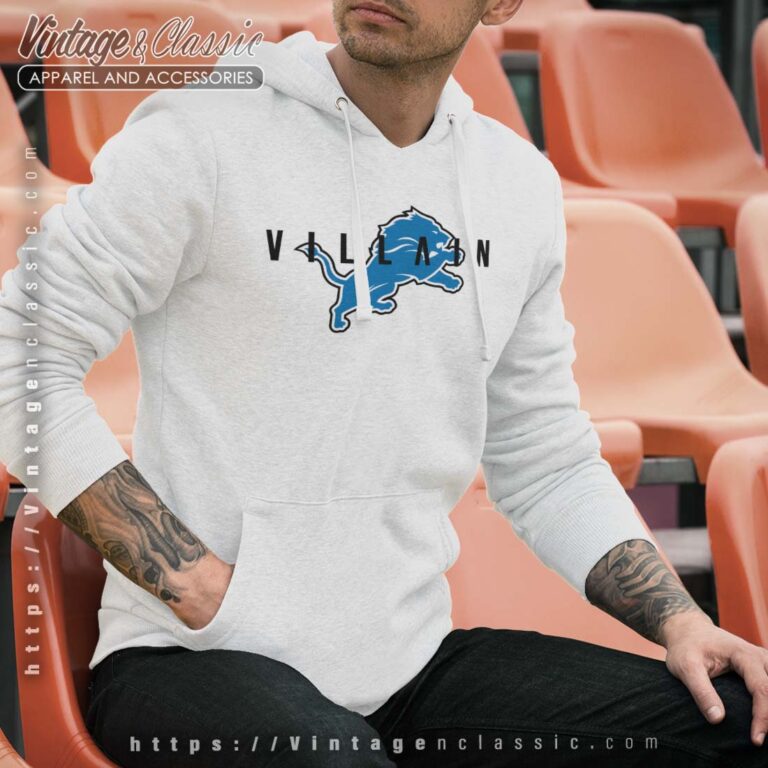 Detroit Lions Villain Logo Hoodie Detroit Lions Villain Logo Hoodie