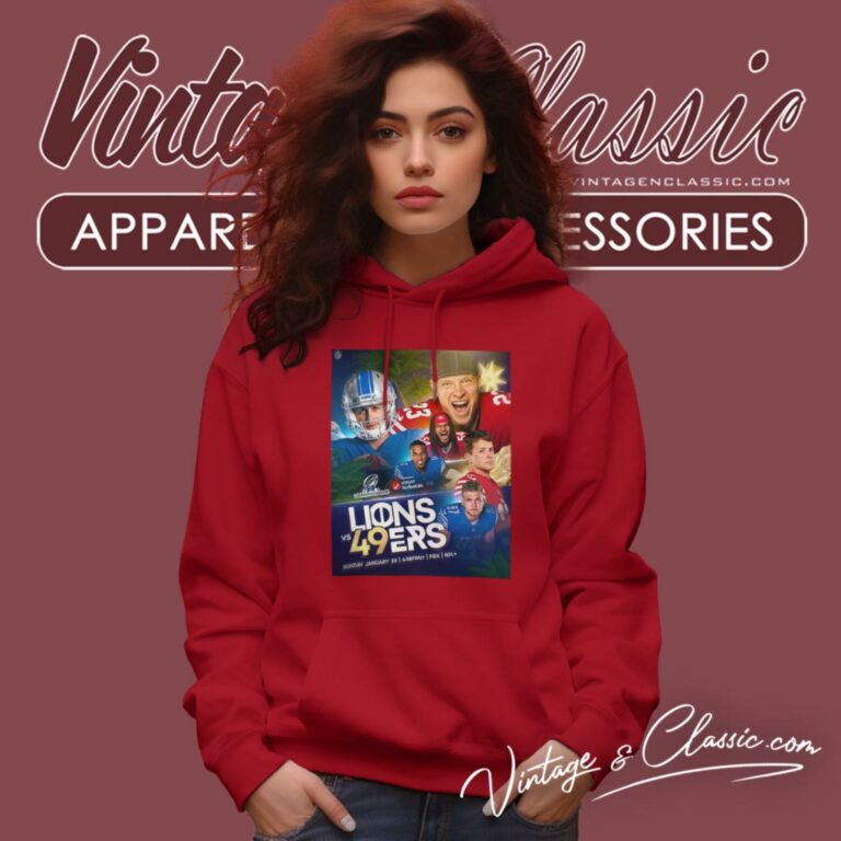 Detroit Lions Vs San Francisco 49ers Nfc Championship 2024 Hoodie Detroit Lions Vs San Francisco 49ers Nfc Championship 2024 Hoodie