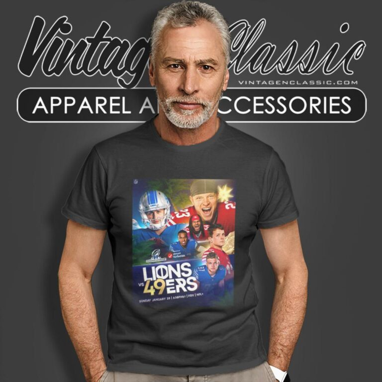 Detroit Lions Vs San Francisco 49ers Nfc Championship 2024 T Shirt Detroit Lions Vs San Francisco 49ers Nfc Championship 2024 T Shirt