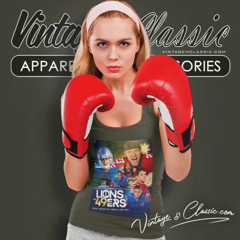 Detroit Lions Vs San Francisco 49ers Nfc Championship 2024 Tank Top Racerback Detroit Lions Vs San Francisco 49ers Nfc Championship 2024 Tank Top Racerback