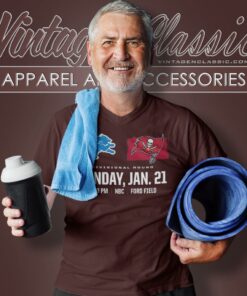 Detroit Lions Vs Tampa Bay Buccaneers 2024 Super Divisional Round Shirt 5 Detroit Lions Vs Tampa Bay Buccaneers 2024 Super Divisional Round V Neck TShirt