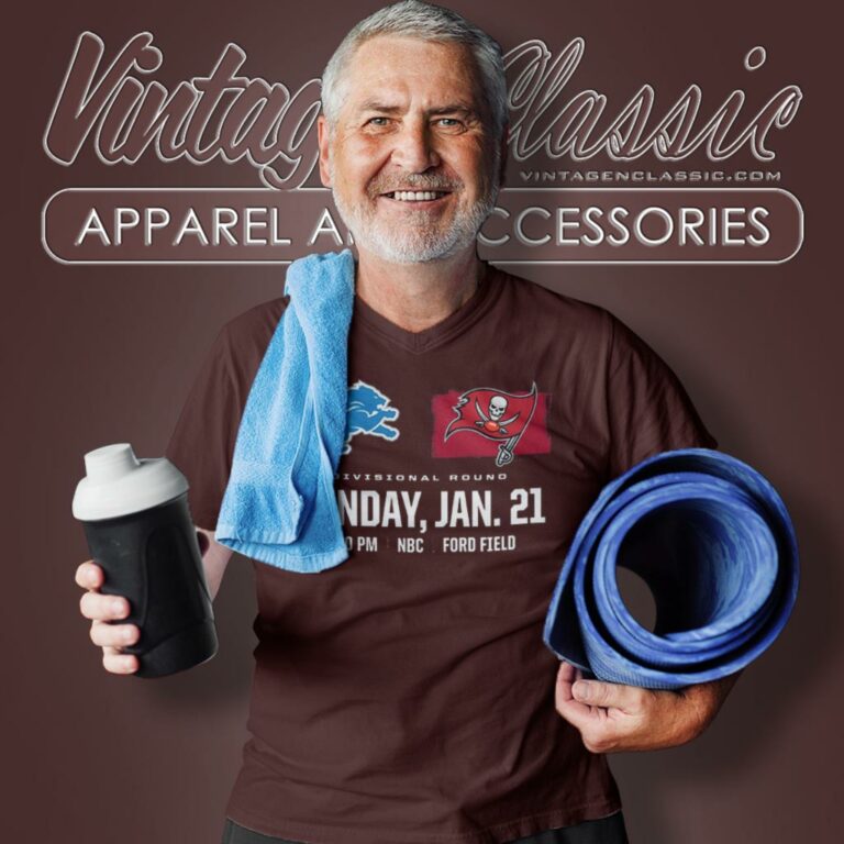 Detroit Lions Vs Tampa Bay Buccaneers 2024 Super Divisional Round V Neck TShirt Detroit Lions Vs Tampa Bay Buccaneers 2024 Super Divisional Round V Neck TShirt