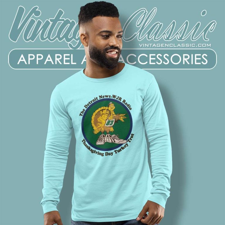 Detroit News Wjr Radio Thanksgiving Day Long Sleeve Tee Detroit News Wjr Radio Thanksgiving Day Long Sleeve Tee