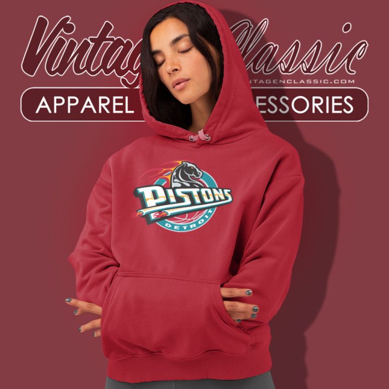 Detroit Pistons 90s Vintage Inspired American Sport Nba Basketball Hoodie Detroit Pistons 90s Vintage Inspired American Sport Nba Basketball Hoodie