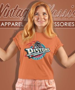 Detroit Pistons 90s Vintage Inspired American Sport Nba Basketball Women T Shirt