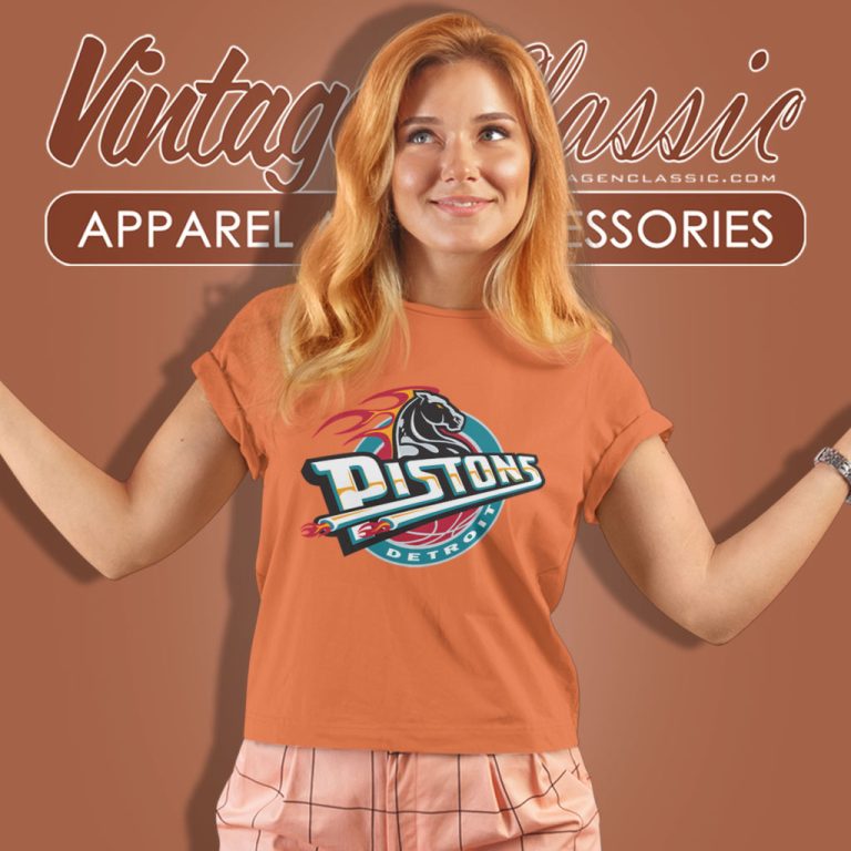 Detroit Pistons 90s Vintage Inspired American Sport Nba Basketball Women T Shirt Detroit Pistons 90s Vintage Inspired American Sport Nba Basketball Women T Shirt