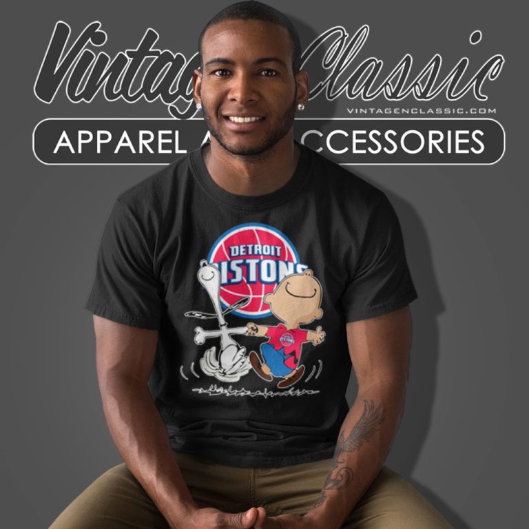 Detroit Pistons Charlie Brown Snoopy T Shirt Detroit Pistons Charlie Brown Snoopy T Shirt