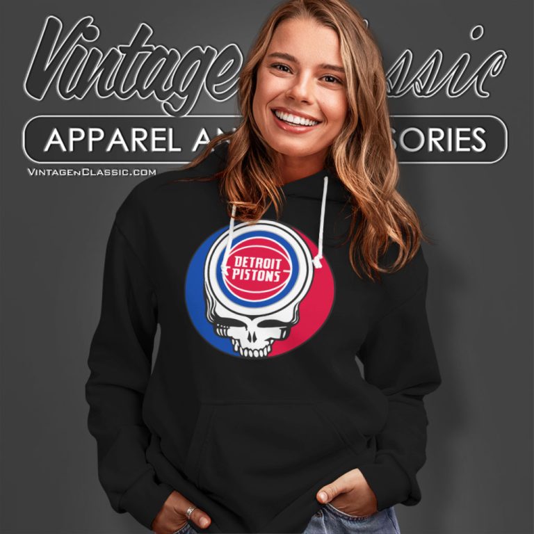 Detroit Pistons Grateful Dead Steal Your Face Hoodie Detroit Pistons Grateful Dead Steal Your Face Hoodie