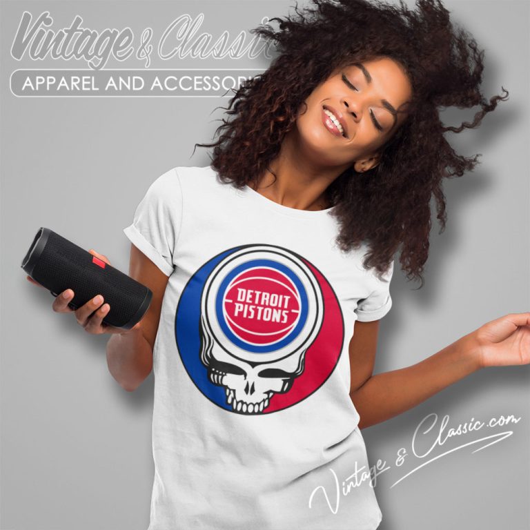 Detroit Pistons Grateful Dead Steal Your Face Women T Shirt Detroit Pistons Grateful Dead Steal Your Face Women T Shirt