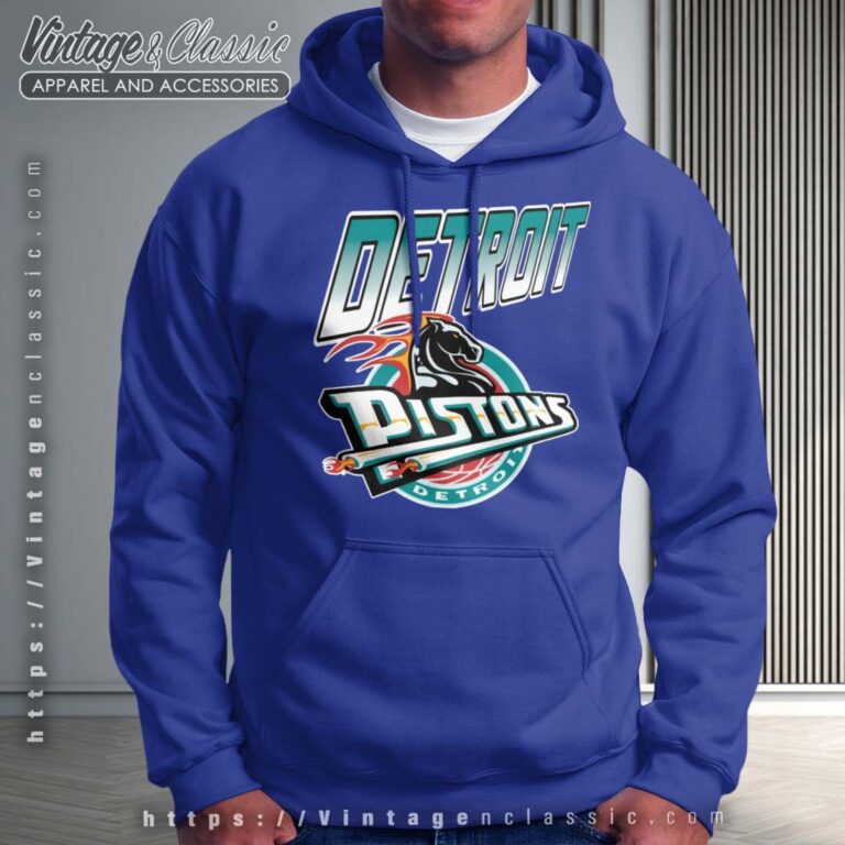 Detroit Pistons Logo NBA Basketball Royal Hoodie Detroit Pistons Logo NBA Basketball Royal Hoodie