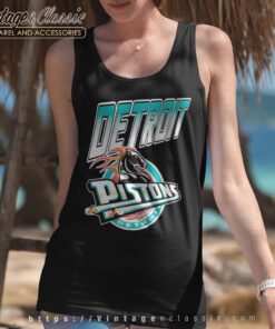 Detroit Pistons Logo NBA Basketball Tank Top