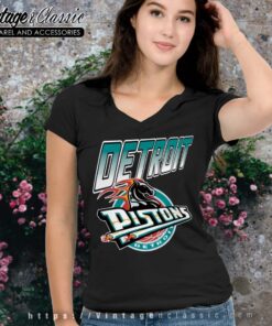 Detroit Pistons Logo NBA Basketball V Neck