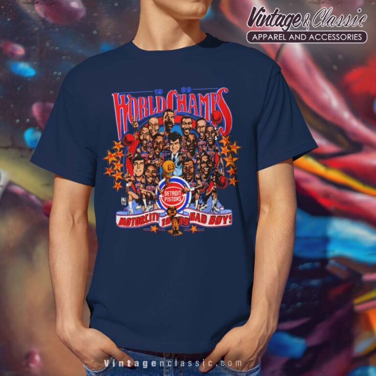 Detroit Pistons Nba World Champs Navy T Shirt Detroit Pistons Nba World Champs Navy T Shirt