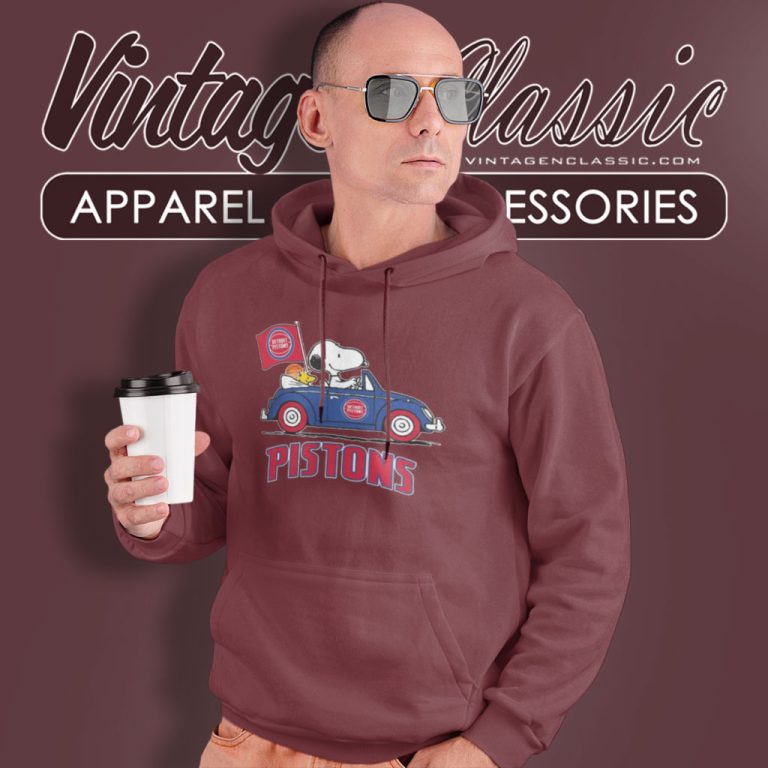 Detroit Pistons Shirt Basketball Snoopy Dog Driving Car Hoodie Detroit Pistons Shirt Basketball Snoopy Dog Driving Car Hoodie