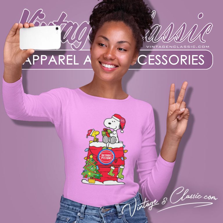 Detroit Pistons Shirt Snoopy And Woodstock Christmas Gift For Fans Nba Xmas Tree Long Sleeve Tee Detroit Pistons Shirt Snoopy And Woodstock Christmas Gift For Fans Nba Xmas Tree Long Sleeve Tee