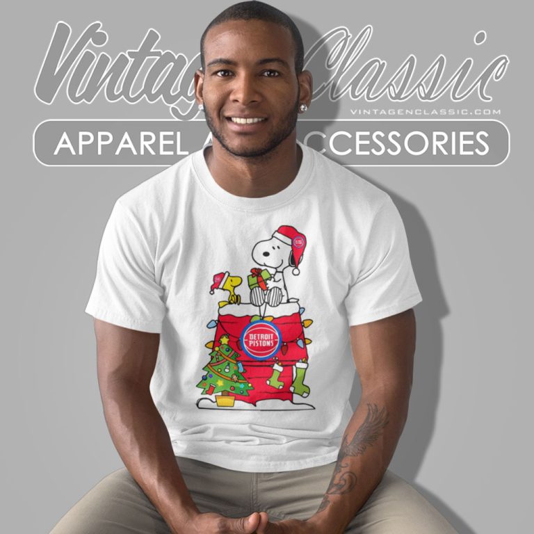 Detroit Pistons Shirt Snoopy And Woodstock Christmas Gift For Fans Nba Xmas Tree T Shirt Detroit Pistons Shirt Snoopy And Woodstock Christmas Gift For Fans Nba Xmas Tree T Shirt