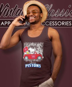 Detroit Pistons Shirt Snoopy And Woodstock Just A Girl Who Loves Christmas And Love Tank Top Racerback