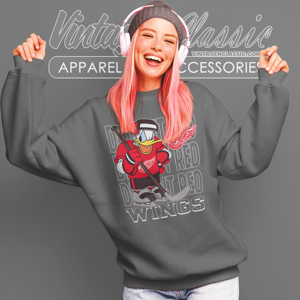 Detroit Red Wings Donald Duck Hockey Shirt Detroit Red Wings Donald Duck Hockey Shirt