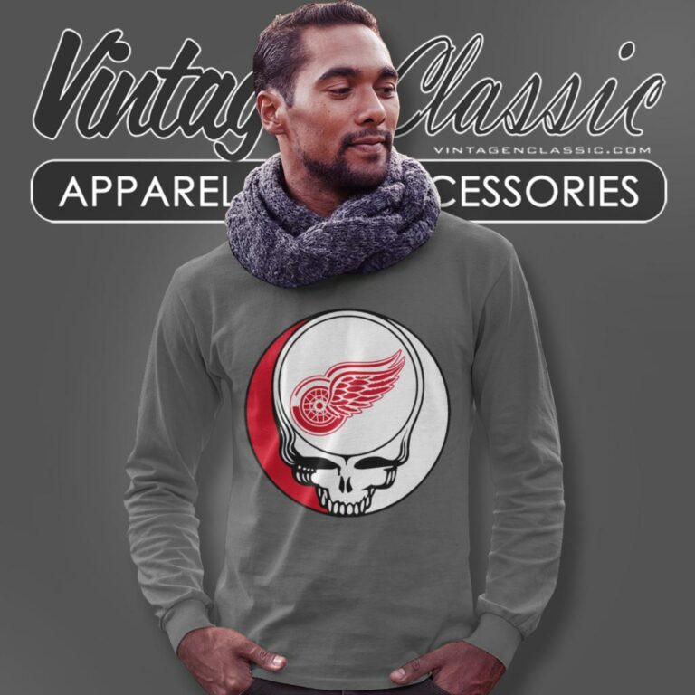 Detroit Red Wings Grateful Dead Steal Your Face Long Sleeve Tee Detroit Red Wings Grateful Dead Steal Your Face Long Sleeve Tee