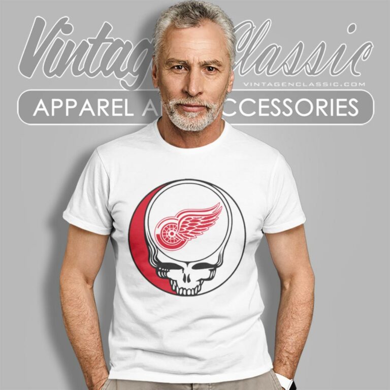 Detroit Red Wings Grateful Dead Steal Your Face T Shirt Detroit Red Wings Grateful Dead Steal Your Face T Shirt