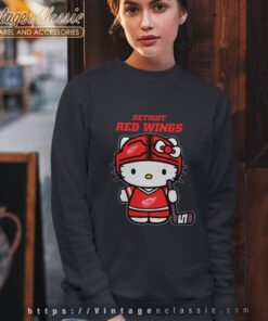Detroit Red Wings Hello Kitty Shirt Sweatshirt