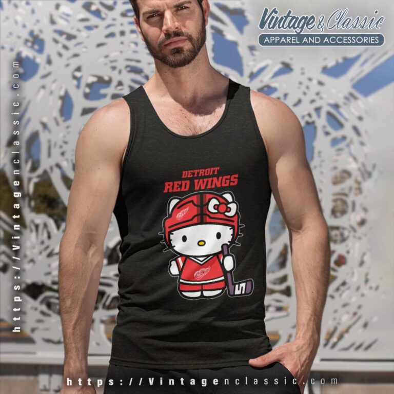 Detroit Red Wings Hello Kitty Shirt Tank Top Racerback Detroit Red Wings Hello Kitty Shirt Tank Top Racerback