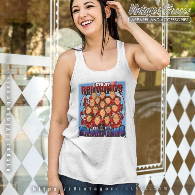 Detroit Red Wings Stanley Cup Champions Tank Top Racerback Detroit Red Wings Stanley Cup Champions Tank Top Racerback