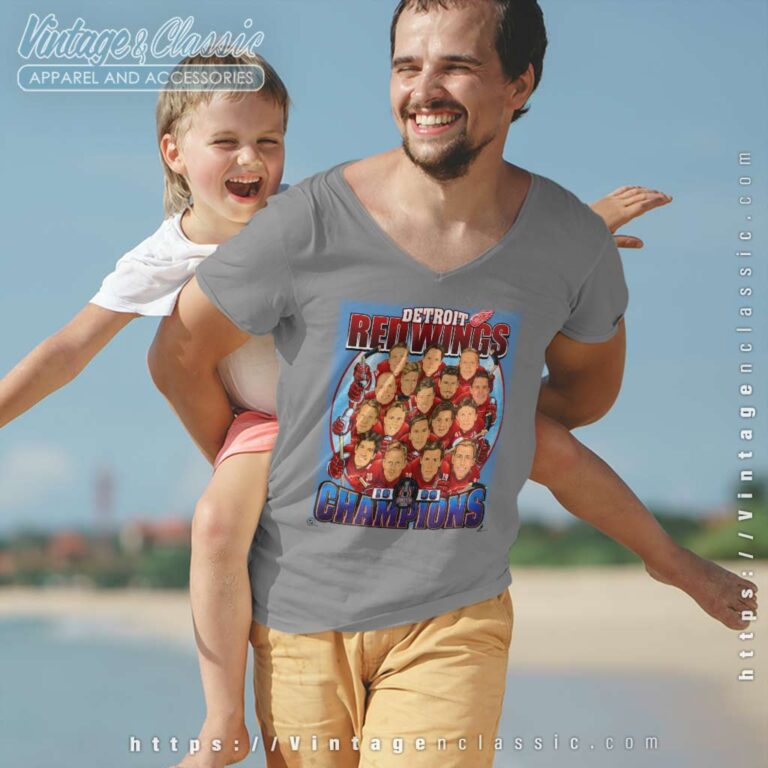 Detroit Red Wings Stanley Cup Champions V Neck TShirt Detroit Red Wings Stanley Cup Champions V Neck TShirt