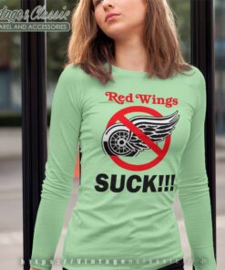 Detroit Red Wings Suck Hockey Long Sleeve Tee