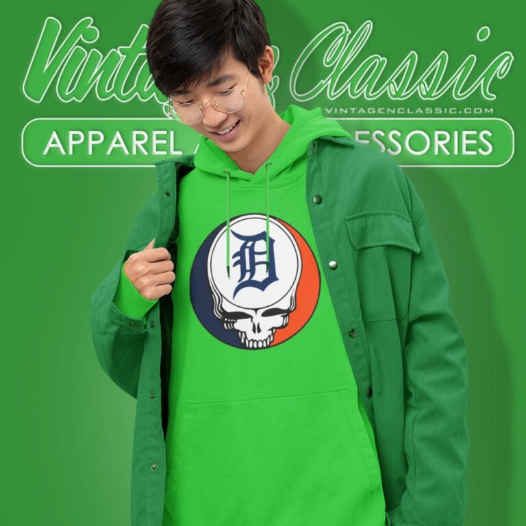 Detroit Tigers Grateful Dead Steal Your Face Hoodie Detroit Tigers Grateful Dead Steal Your Face Hoodie