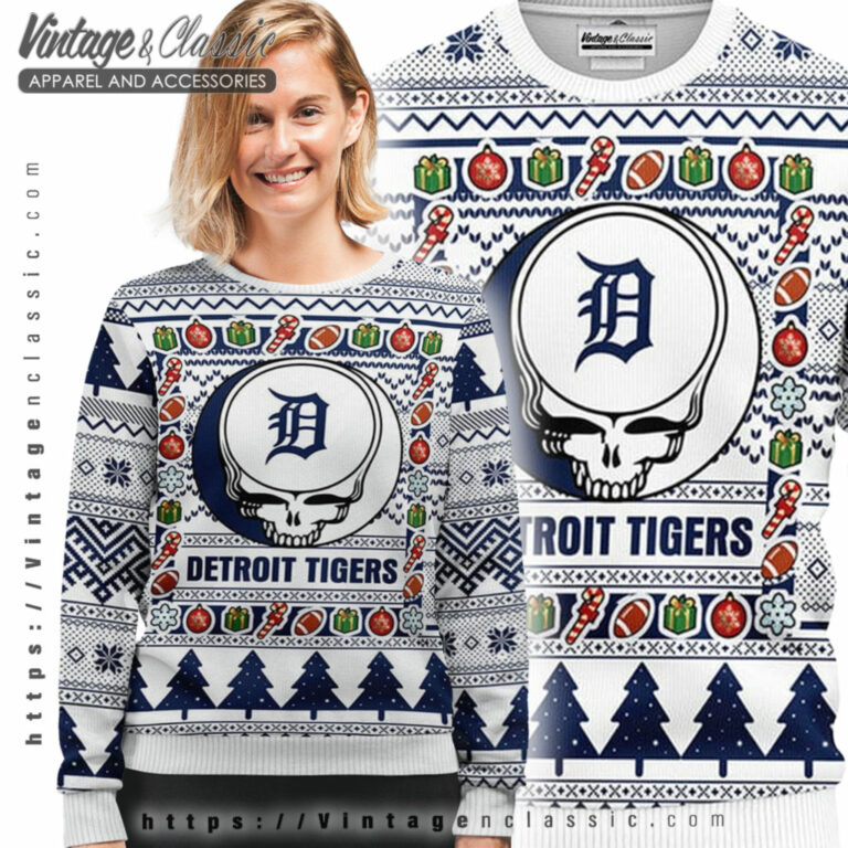 Detroit Tigers Grateful Dead Ugly Sweater Ugly Sweater shirt Detroit Tigers Grateful Dead Ugly Sweater Ugly Sweater shirt