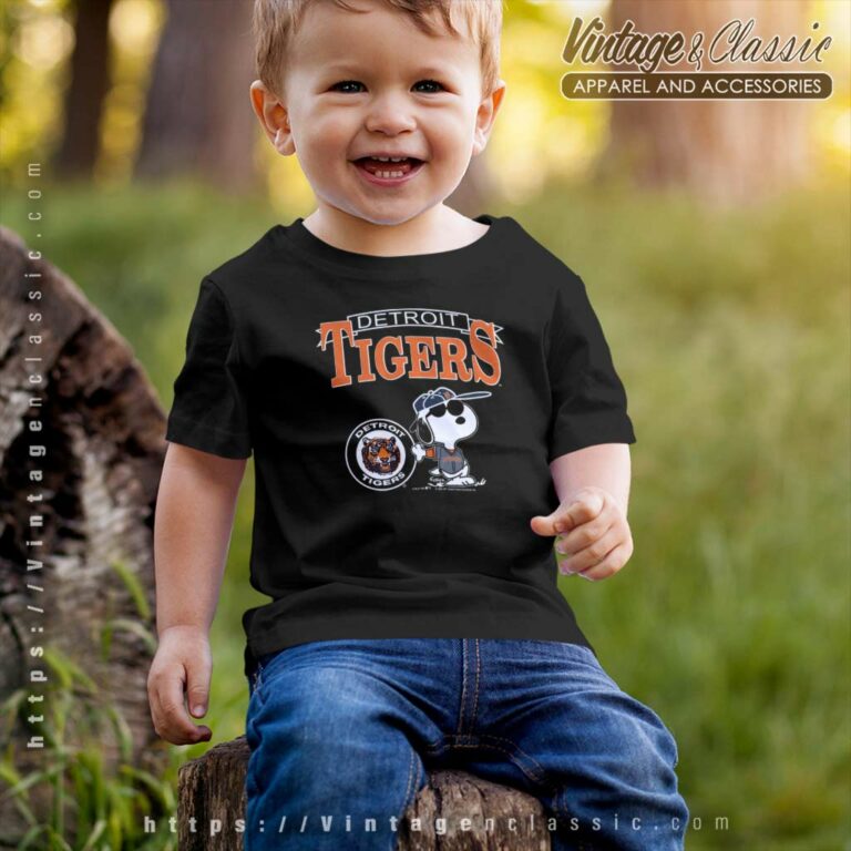 Detroit Tigers Joe Cool Snoopy Kids T Shirt Detroit Tigers Joe Cool Snoopy Kids T Shirt