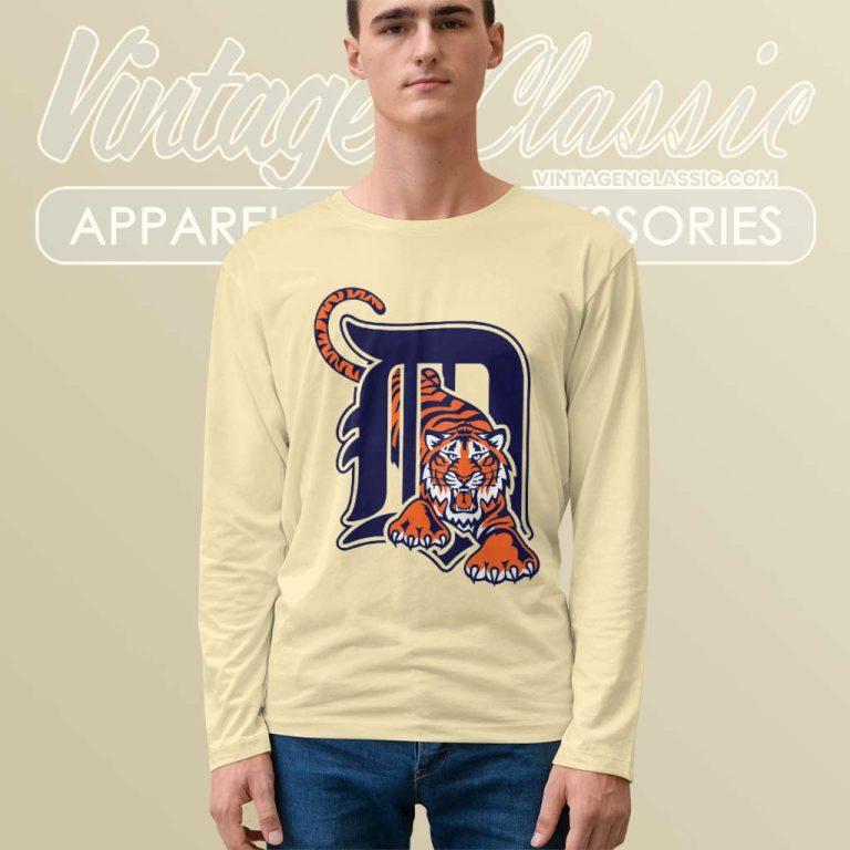 Detroit Tigers Logo Long Sleeve Tee Detroit Tigers Logo Long Sleeve Tee