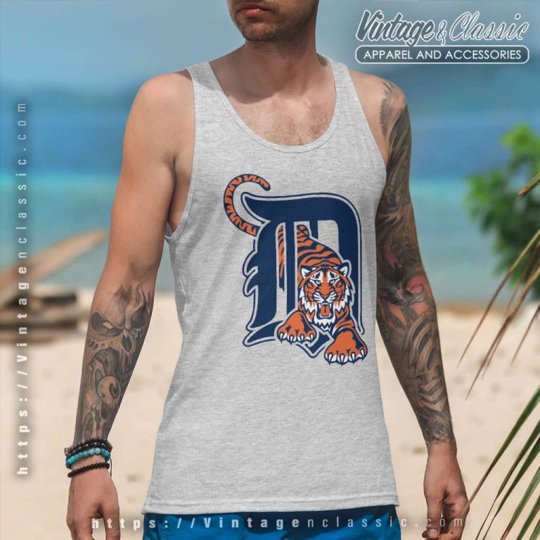 Detroit Tigers Logo Tank Top Racerback Detroit Tigers Logo Tank Top Racerback