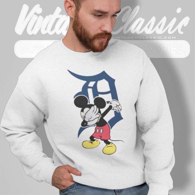 Detroit Tigers Mlb Baseball Dabbing Mickey Disney Sweatshirt Detroit Tigers Mlb Baseball Dabbing Mickey Disney Sweatshirt