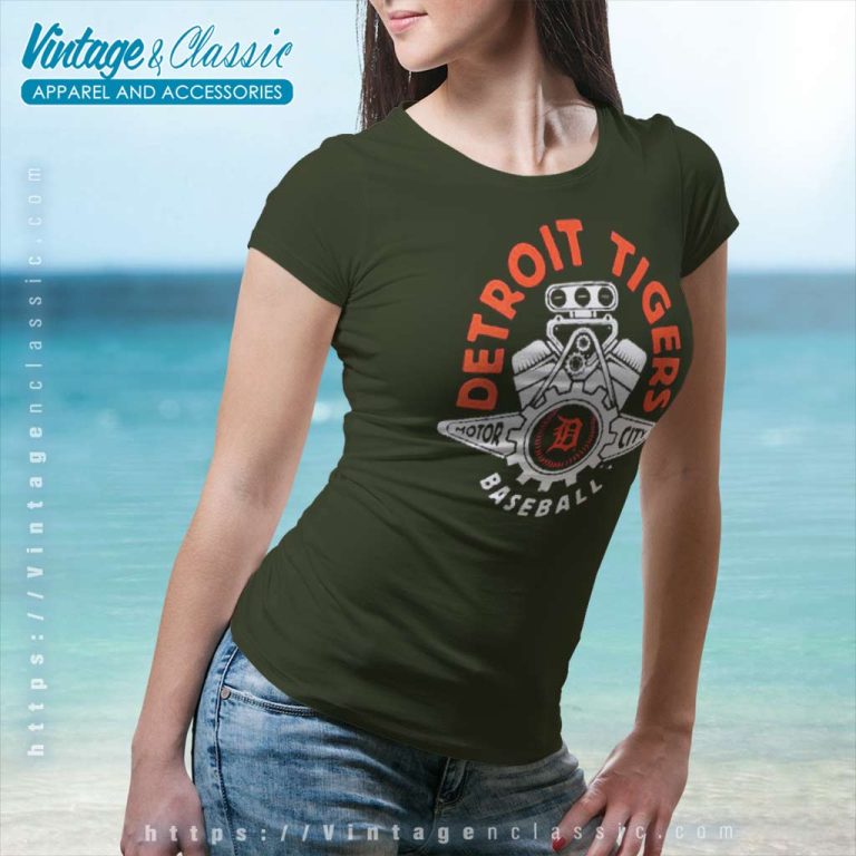 Detroit Tigers Motor City Baseball Women TShirt Detroit Tigers Motor City Baseball Women TShirt