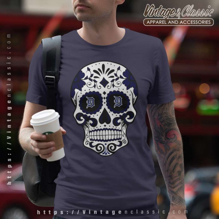 Detroit Tigers Sugar Skull T Shirt Detroit Tigers Sugar Skull T Shirt