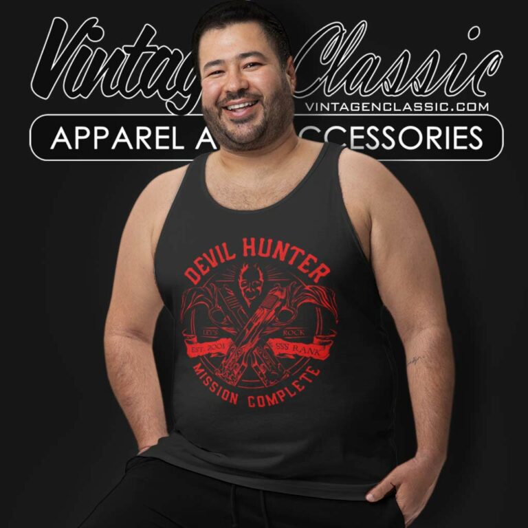 Devil Hunter Game Tank Top Racerback Devil Hunter Game Tank Top Racerback