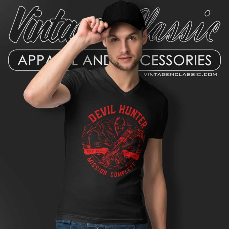 Devil Hunter Game V Neck TShirt Devil Hunter Game V Neck TShirt