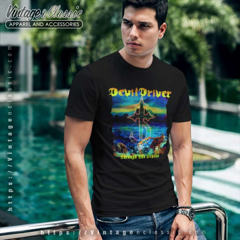 Devildriver Shirt Through The Depths T Shirt Devildriver Shirt Through The Depths T Shirt