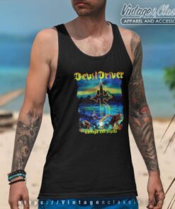 Devildriver Shirt Through The Depths 5 Devildriver Shirt Through The Depths Tank Top Racerback
