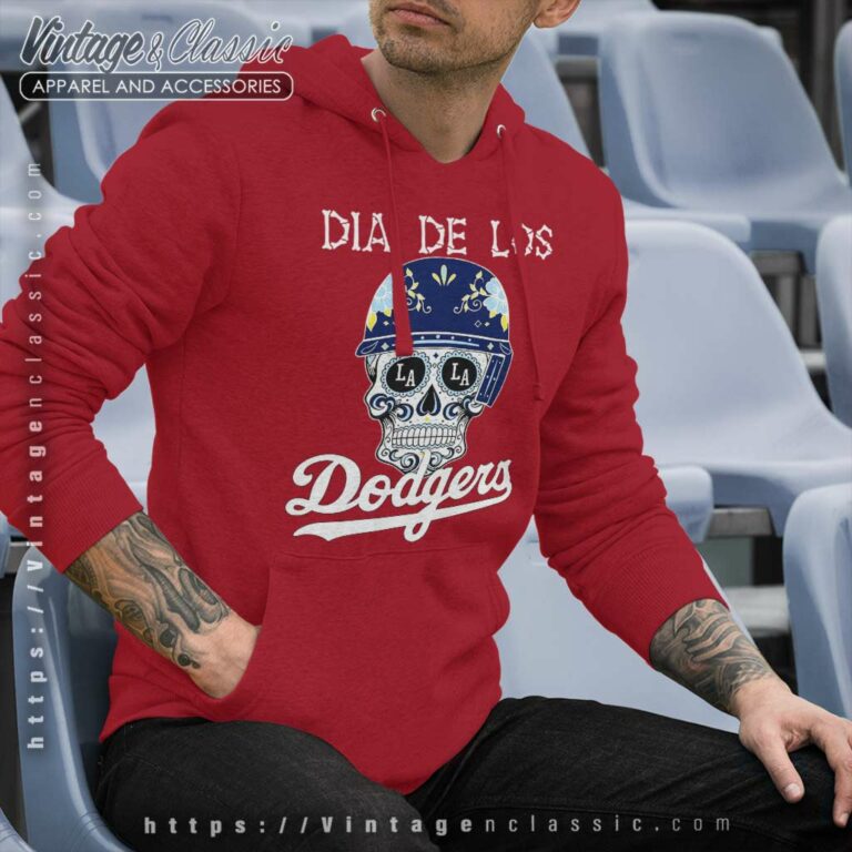 Dia De Los Dodger Halloween Sugar Skull Hoodie Dia De Los Dodger Halloween Sugar Skull Hoodie