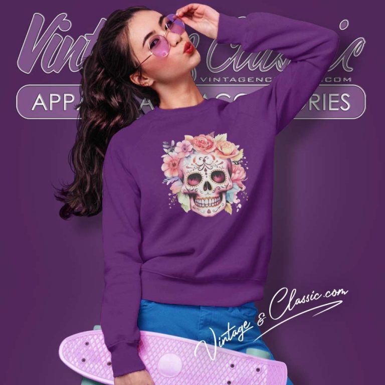 Dia De Los Muertos Day Of The Dead Sugar Skull Sweatshirt Dia De Los Muertos Day Of The Dead Sugar Skull Sweatshirt