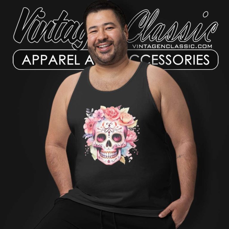Dia De Los Muertos Day Of The Dead Sugar Skull Tank Top Racerback Dia De Los Muertos Day Of The Dead Sugar Skull Tank Top Racerback