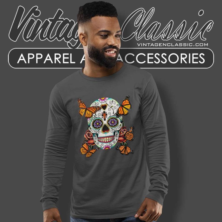 Dia De Los Muertos Denison Arts Council Long Sleeve Tee Dia De Los Muertos Denison Arts Council Long Sleeve Tee