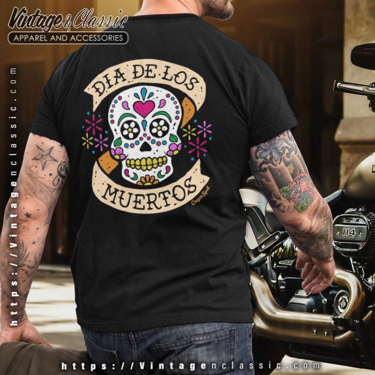 Dia De Los Muertos Mc Skull Style back Tshirt Dia De Los Muertos Mc Skull Style back Tshirt