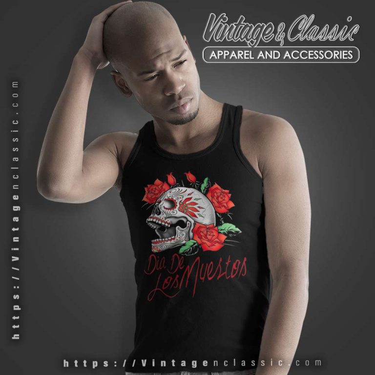Dia De Los Muertos Sugar Skull Tank Top Racerback Dia De Los Muertos Sugar Skull Tank Top Racerback