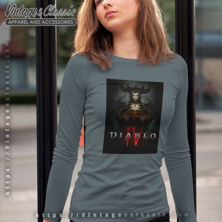 Diablo Iv Video Game Long Sleeve Tee Diablo Iv Video Game Long Sleeve Tee