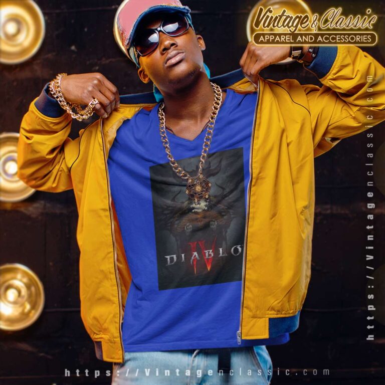 Diablo Iv Video Game V Neck TShirt Diablo Iv Video Game V Neck TShirt