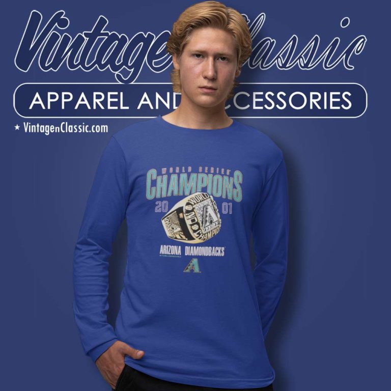 Diamondbacks Mlb World Series Champions 2001 Mitchell And Ness Long Sleeve Tee Diamondbacks Mlb World Series Champions 2001 Mitchell And Ness Long Sleeve Tee